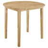 Bucknell 3-piece Round Drop Leaf Dining Table Set Natural — product view 4