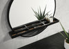 Arini Round Vanity Wall Mirror with Shelf Black — product view 4