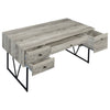 Analiese 63-inch 4-drawer Writing Desk Grey Driftwood — product view 4