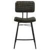 Partridge Leather Counter Chair Antique Espresso (Set of 2) — product view 4