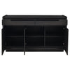 Leandro 2-drawer Dining Sideboard Server Burnished Black — product view 4