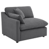 Hobson 4-piece Upholstered Modular Sectional Sofa Charcoal — product view 4