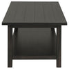 Payne Wood Coffee Table with Shelf Distressed Java — product view 4