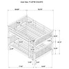 Chapman Wood Full Over Full Bunk Bed Black — product view 4