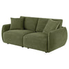 Elysia Fabric Upholstered Modular Lounge Loveseat Green — product view 4