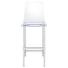 Juelia Clear Acrylic Bar Chair Chrome (Set of 2) — product view 4