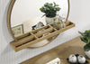 Arini Round Vanity Wall Mirror with Shelf Sand Wash — product view 4