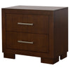 Jessica 2-drawer Nightstand Cappuccino — product view 4