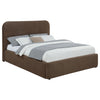 Anders Upholstered Queen Storage Lift Platform Bed Chocolate — product view 4