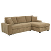 Pastrana Upholstered Sleeper Sectional Sofa RAF Chaise Camel — product view 4