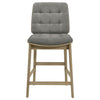 Redbridge Upholstered Counter Chair Grey and Natural Oak (Set of 2) — product view 4