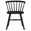 Jeffries Windsor Wood Dining Side Chair Black (Set of 2) — product view 4