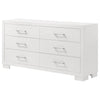 Jessica 6-drawer Dresser Snow White — product view 4