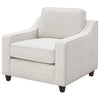 Christine Upholstered Sloped Arm Accent Chair Beige — product view 4