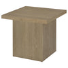 Devar Square Engineered Wood Side End Table Latte — product view 4