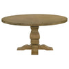 Florence Round 60-inch Wood Dining Table Rustic Honey — product view 5