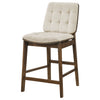 Redbridge Upholstered Counter Chair Cream and Walnut (Set of 2) — product view 5