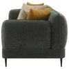 Jade Chenille Upholstered Modern Track Arm Sofa Green — product view 5