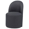 Aubrey Upholstered Barrel Dining Side Chair Charcoal (Set of 2) — product view 5