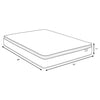 Hayes 11-inch Queen Pillow Top Memory Foam Hybrid Mattress — product view 5