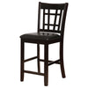 Lavon Wood Counter Height Dining Chair Black and Espresso (Set of 2) — product view 5