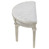 Evangeline Curved Fabric Upholstered Bench Silver Oak — product view 5