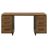 Berhalter 6-Drawer Double Pedestal File Computer Desk — product view 5