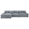 Blaine Upholstered Reversible Chaise Sectional Sofa Fog — product view 5