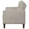 Bowen Upholstered Track Arm Tufted Loveseat Beige — product view 5