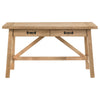 Fabian 54-inch 2-drawer Computer Writing Desk Distressed Light Brown — product view 5