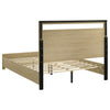 Hendricks Queen Panel Headboard Platform Bed Light Oak — product view 5