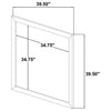 Arielle Dresser Mirror Light Oak — product view 5
