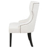 Baney Fabric Upholstered Dining Side Chair Cream and Black — product view 5