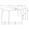 Redbridge 75-inch Extension Leaf Dining Table Natural Walnut — product view 5