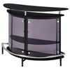 Amarillo Freestanding Glass Top Home Bar Wine Cabinet Black — product view 5