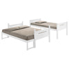 Littleton Wood Twin Over Full Bunk Bed White — product view 5