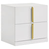 Ines 5-piece Queen Bedroom Set Navy and White High Gloss — product view 5