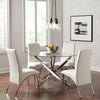 Beckham Round 46-inch Glass Top Dining Table Chrome — product view 5