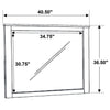 Woodmont Dresser Mirror Rustic Golden Brown — product view 5