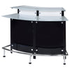 Keystone Curved Glass Top Home Bar Wine Cabinet Black — product view 5