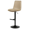 Eldridge Faux Leather Upholstered Adjustable Bar Stool Coffee Tan — product view 5