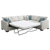 Ashford Chenille Upholstered Sleeper Sectional Sofa Greige — product view 5
