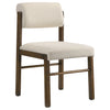 Hamlyn 5-piece Round Wood Dining Set Cream and Walnut — product view 5