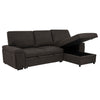 Demko Sleeper Sectional Sofa with Speaker and Storage Chaise Brown — product view 5