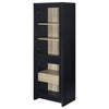 Denison 67-inch 2-door Media Tower Storage Cabinet Black — product view 5