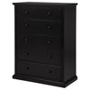 Sumerlin 6-drawer Bedroom Chest of Drawers Black — product view 5