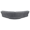 Bahrain 6-piece Modular Reclining Sectional Sofa Charcoal — product view 5