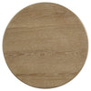 Adina Round Wood Side End Table Distressed Light Brown — product view 5