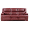 Camila Upholstered Motion Reclining Sofa Red — product view 5