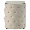 Sonya 2-drawer Upholstered Nightstand Bedside Table Ivory — product view 5